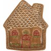 Clayre & Eef Keramický tanierik perníková chalúpka Gingerbread Cott - 20*18*3 cm - Clayre & Eef
