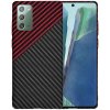 Techsuit Carbonite FiberShell ochranný obal pre Samsung Galaxy Note 20 4G / Note 20 5G – červený vortex