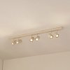 Lindby Stropné bodové svetlá Kardis, béžové, 6-pl., kov, GU10 - 10042109