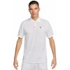 Tricouri polo bărbați Nike Dri-Fit Heritage Printed - white/white - Biely (M)