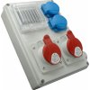 Rozvodnica zásuvková ROS-I 1603 A, 1x32A/400V, 1x16A/400V, 5p, 2x230V domová, neistená 4M, IP44
