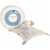 Doudou et Compagnie Paris Doudou darčeková sada plyšový zajačik s béžovou dečkou z BIO bavlny 25 cm