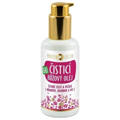 Purity Vision Bio růžový čistící olej s arganem, jojobou a vit. E 100 ml
