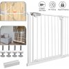 LZQ Ochranná dverová brána bez vŕtania pre deti 85-95 cm biela