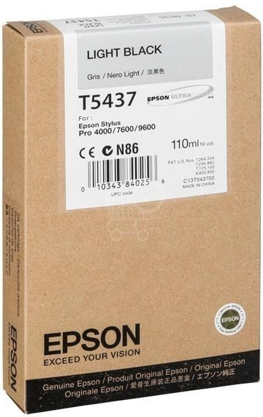 Epson T5437 Light Black - originálny