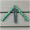 Green Skulls - Nôž motýlik tréningový