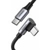 Ugreen US334 USB-C-USB-C, lomený, 5A, PD 100W,,1m, černý