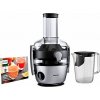Philips Avance Collection HR1921/20 lis na citrusy/odšťavňovač Odšťavovač 1100 W Černá, Stříbrná, Průhledná