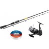 SPORTS - Prút Sportex Black Pearl GT-3 2,7 m 60 g + Navijak Shimano Aero BB C3000 + silón