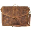 Kožená taška-batoh Greenburry 1637-25 hnedá