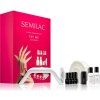 Semilac UV Hybrid Lamp UV LED 36 W + Base Mini podkladový lak na nechty 3 ml + Top Mini vrchný lak na nechty 3 ml + Biscuit Mini 3 ml + Girl On Fire Mini 3 ml + Lila Story 7 ml + čistý acetón k odstrá