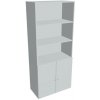 OFFICE PRO s.r.o. HOBIS kancelárska policová skriňa - DZ 5 80 03, zámok Huwill, sivá