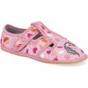 Barefoot dětské přezůvky KTR - Jednorožec růžové
