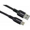 PremiumCord kabel USB-C - USB 3.0 A (USB 3.2 generation 1, 3A, 5Gbit/s) bavlněný oplet a hliníkové konektory 3m (ku31cx3)