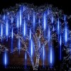 SPRINGOS LED cencúle 8ks - 3m, 144LED, IP44, modrá