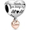 Prívesok PANDORA Pozlátený Love You Mum 788830C00