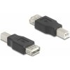 Delock - USB adaptér - USB typ B (M) do USB (F) - USB 2.0 - černá