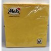 Maki Jednofarebné obedové obrúsky SL CO 001800 žltá 20ks 33x33cm