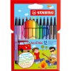 Fixy vláknové STABILO Pen 68 Mini, sada 12 ks
