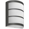 Philips 8719514417618 LED záhradné nástenné svietidlo Python 1x6w | 500lm | 4000K | IP44 - antracit