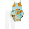 CARTER'S Set 2dielny body na ramienka, legíny Blue Orange dievča 9m