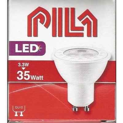 Pila LED žiarovka SPOT35 3,3W GU10 teplá biela