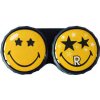 Optipak Limited klasické púzdro Smiley čierne hviezdy