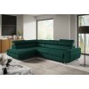Signal Rozkladacia rohová sedacia súprava HORIZONTE Ľavá Zelená