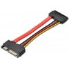 PremiumCord Prodlužka k HDD SATA 22pin, data + napájení, M/F, 15cm kfsa-22