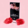 RED MARABOU HANDCUFFS
