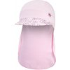 Little Angel Šiltovka tenká pirát Outlast® s UV faktorom 50+, ružová baby/ružová baby kvietky veľ. 3 (42-44 cm)