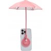 AppleMix Mini dáždnik na telefón - kompatibilný s MagSafe - vodotesný + krúžok - ružový
