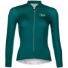 Force PURE LADY petrolejový dámsky cyklodres - dlhý rukáv - XS