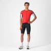 CASTELLI Cyklistický dres s krátkym rukávom - ENTRATA 6 - červená/šedá