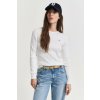 GANT STRETCH COTTON CABLE C-NECK EGGSHELL
