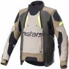 Bunda ALPINESTARS Halo Drystar (khaki/béžová/žltá fluo) L
