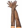 Leg Avenue Rhinestone Opera Length Gloves 2038 Black