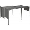 Garden Point pergola Sevilla 3x6 m s moskytiérou a závesmi Antracitová