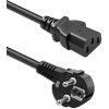 Qoltec napájací kábel Schuko (CEE 7/7) – IEC C13, 1,8 m, 3×1,0 mm², čistá meď