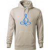 Yoga - lotus modrý (Moňas) - Mikina pánska Cape s kapucňou - 2XL ( Ľadovo sivá )