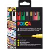Posca Univerzálna sada akrylových fixiek 0,9 - 1,3 mm mix vianočných farieb 8 kusov PC-3M