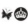 Odlievacia pečiatka do mydla - motýľ a koruna