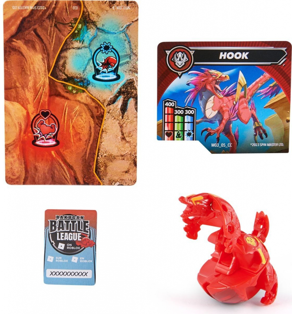 Bakugan Základní Bakugan S6 Dragonoid Red