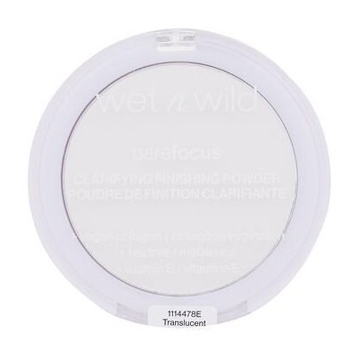 Wet n Wild Bare Focus Clarifying Finishing Powder zmatňující pudr 6 g odstín Translucent