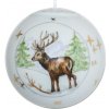 Poľovnícke vianočné ozdoby - guľa Jeleň