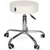 Kozmetická taburetka 4FIZJO PURE Rolling Stool biela