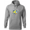 Volejbal lopta v triku - Mikina pánska Cape s kapucňou - XL ( Tmavosivý melír )