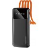 Dudao K6Pro Power Bank 10000mAh 2x USB + kábel USB / USB-C / Lightning / Micro USB, čierny