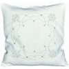Forbyt Vianočná obliečka na vankúšik Vločky ecru, 40 x 40 cm