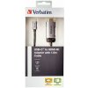 Verbatim 49144 USB C (3.1) hub 1-port, dĺžka kábla 15cm, 1x HDMI, šedý